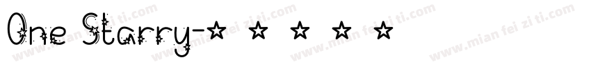 One Starry字体转换